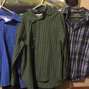 Three boys dress shirts long sleeved